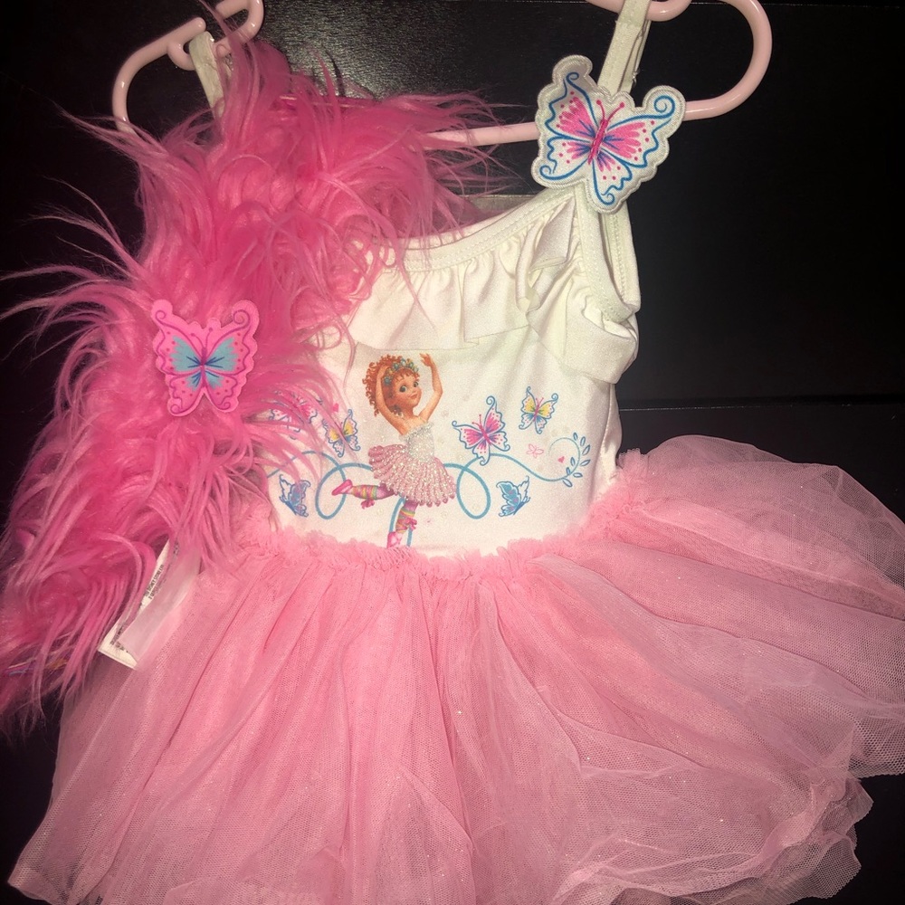 Disney fancy Nancy tutu dress with the scarf